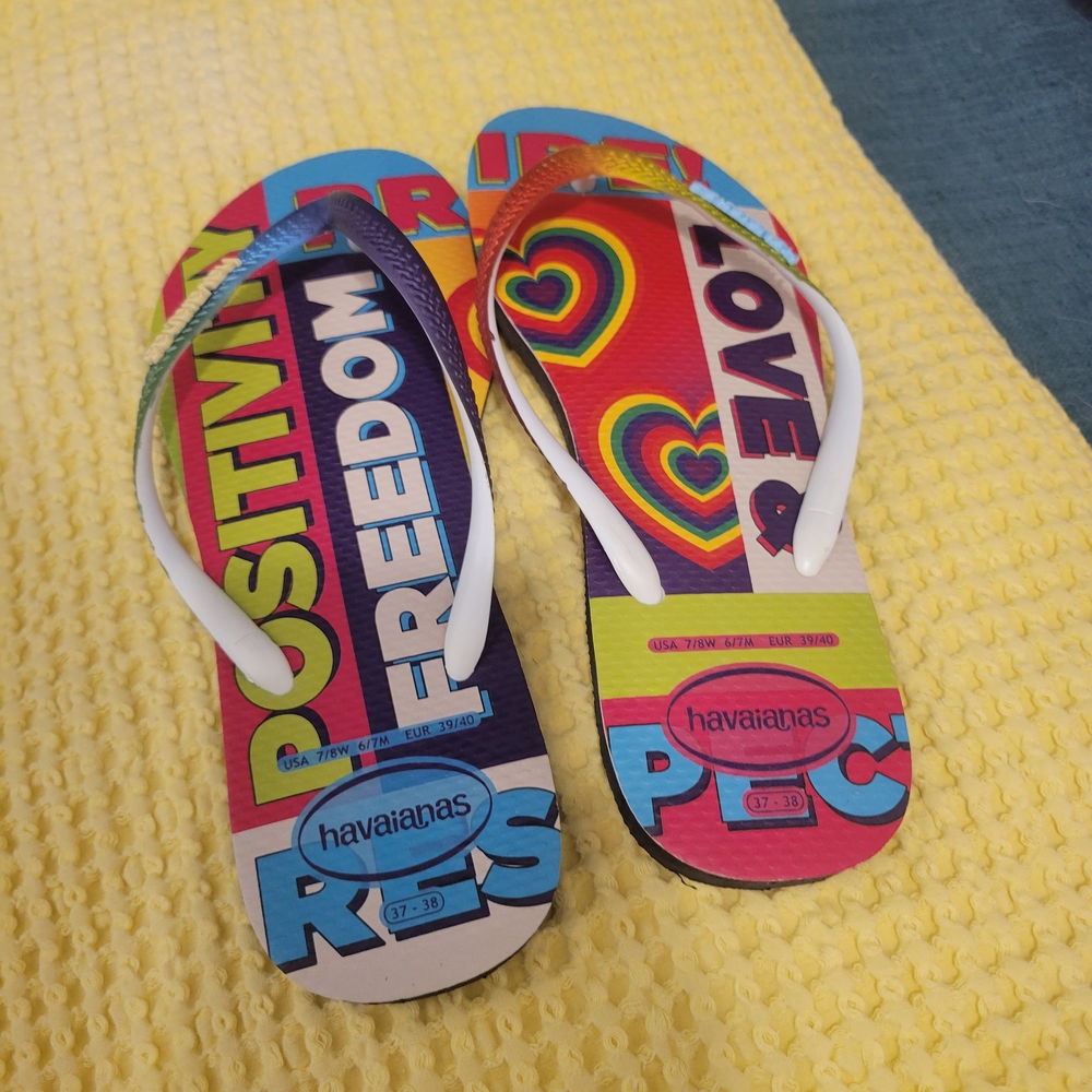 Havaianas Multicolor Love & Freedom Flip Flops